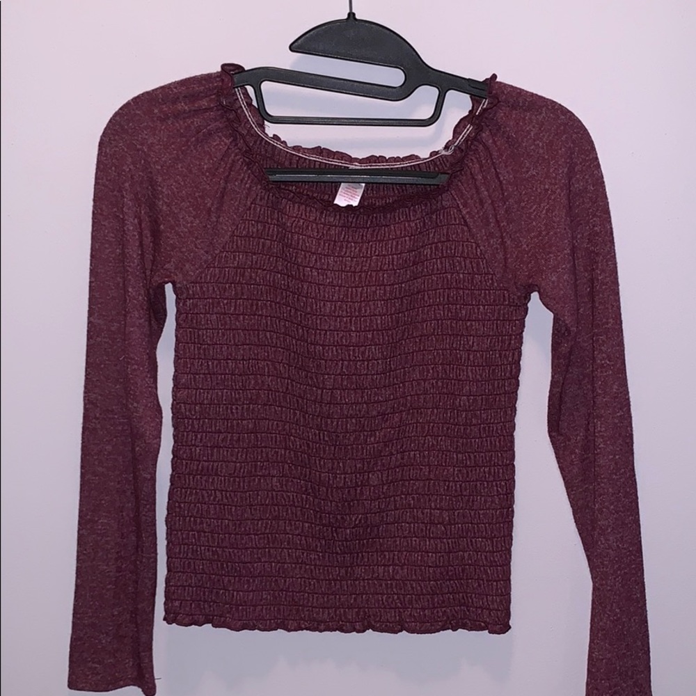 NEW Girls Smocked Long Sleeve Top Size 10